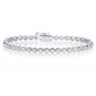 18ct White Gold & 4.00ct Diamonds Bracelet