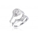 18ct White Gold 1.25ct Diamonds Bridal Set