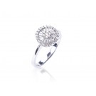 18ct White Gold ring with 0.40ct Diamonds