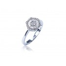 18ct White Gold ring with 0.30ct Diamonds