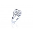 18ct White Gold ring with 0.40ct Diamonds