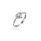 18ct White Gold ring with 0.35ct Diamonds