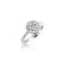 18ct White Gold ring with 0.50ct Diamonds