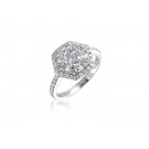 18ct White Gold ring with 0.95ct Diamonds