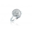 18ct White Gold ring with 0.75ct Diamonds