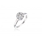 18ct White Gold ring with 0.50ct Diamonds.