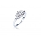 18ct White Gold ring with 0.50ct Diamonds.