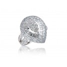 18ct White Gold ring with 2.00ct Diamonds.