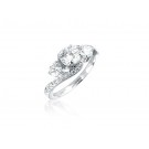 3 stone 18ct White Gold ring with 1.50ct Diamonds.