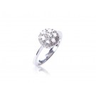 18ct White Gold ring with 0.60ct Diamonds.