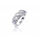 18ct White Gold ring with 0.80ct Diamonds.