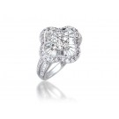 18ct White Gold ring with 1.35ct Diamonds.
