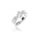 18ct White Gold ring with 0.80ct Diamonds.