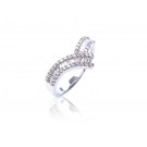 18ct White Gold ring with 0.45ct Diamonds.