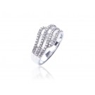 18ct White Gold ring with 0.75ct Diamonds.