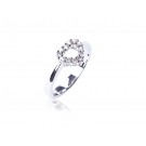 18ct White Gold ring with 0.20ct Diamonds.