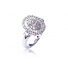 18ct White Gold ring with 1.10ct Diamonds. 
