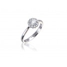 18ct White Gold ring with 0.45ct Diamonds. 