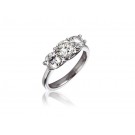 3 stone 18ct White Gold ring with 2.00ct Diamonds.