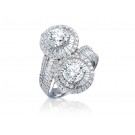 18ct White Gold ring with 3.30ct Diamonds. 