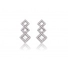 18ct White Gold & 0.55ct Diamonds Drop Earrings