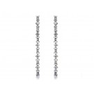18ct White Gold & 1.10ct Diamonds Drop Earrings