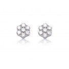 18ct White Gold Stud Earrings with 2.00ct Diamonds