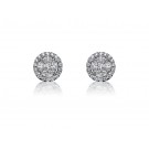 18ct White Gold Stud Earrings  with 0.55ct Diamonds