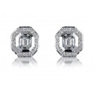 18ct White Gold Stud Earrings with 1.20ct Diamonds. 