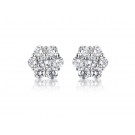 18ct White Gold Stud Earrings with 2.30ct Diamonds. 