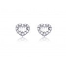 18ct White Gold Stud Earrings with 1.00ct Diamonds. 