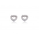 18ct White Gold Stud Earrings with 0.33ct Diamonds. 