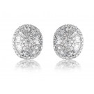 18ct White Gold Stud Earrings with 2.10ct Diamonds. 