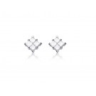 18ct White Gold Stud Earrings with 1.00ct Diamonds. 