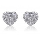 18ct White Gold Stud Earrings with 2.65ct Diamonds.