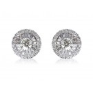 18ct White Gold Stud Earrings with 2.50ct Diamonds.