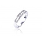 18ct White Gold Eternity Ring with 0.35ct Diamonds.