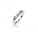 18ct White Gold Eternity Ring with 0.25ct Diamonds.