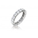 18ct White Gold Eternity Ring with 3.40ct Diamonds.