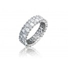 18ct White Gold Eternity Ring with 3.20ct Diamonds.