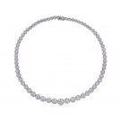 18ct White Gold & 14.81ct Diamonds Necklace