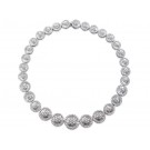 18ct White Gold & 33.50ct Diamonds Necklace