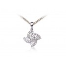 18ct White Gold Pendant with 0.40ct Diamonds. 