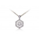 18ct White Gold Pendant with 0.30ct Diamonds. 
