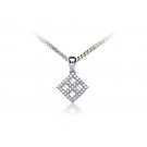 18ct White Gold Pendant with 0.25ct Diamonds. 