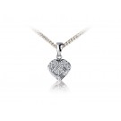 18ct White Gold Pendant with 0.20ct Diamonds. 