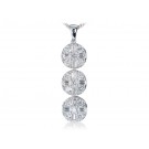 18ct White Gold Pendant with 1.00ct Diamonds