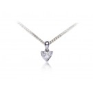 18ct White Gold Pendant with 0.25ct Diamonds. 