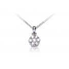 18ct White Gold Pendant with 0.50ct Diamonds.