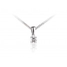 18ct White Gold Pendant with Brilliant Cut 0.25ct Diamond.